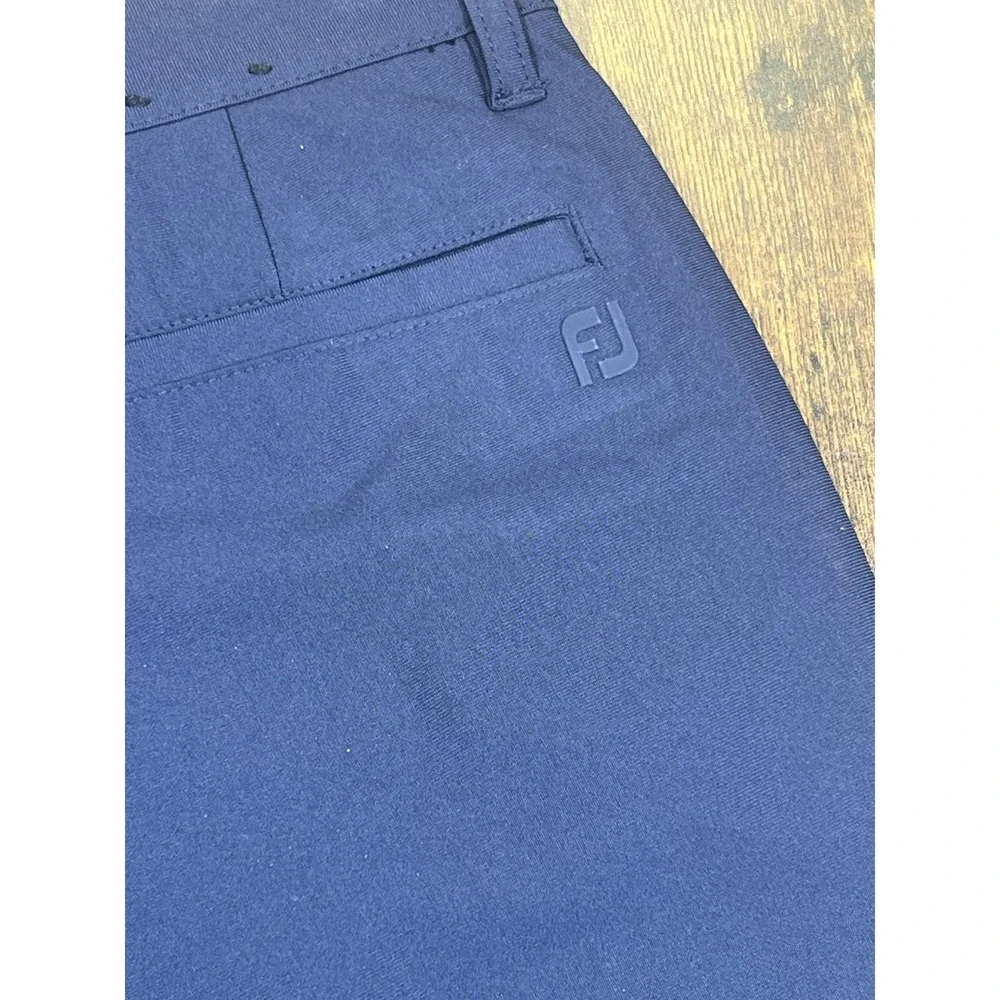 FootJoy FJ Men's Golf Shorts Navy Blue Size 30 Performance Flat Front 9